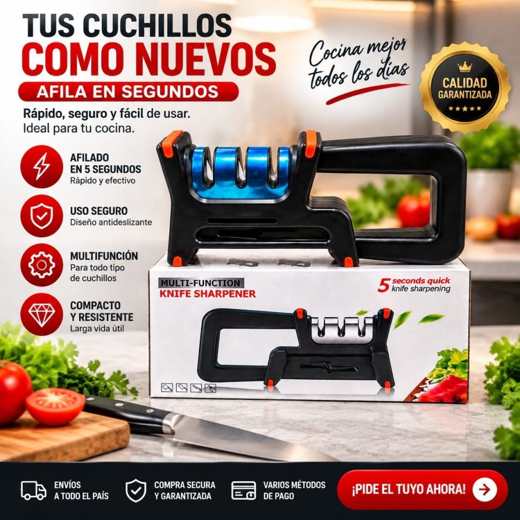Afilador de cuchillos de 3 etapas
