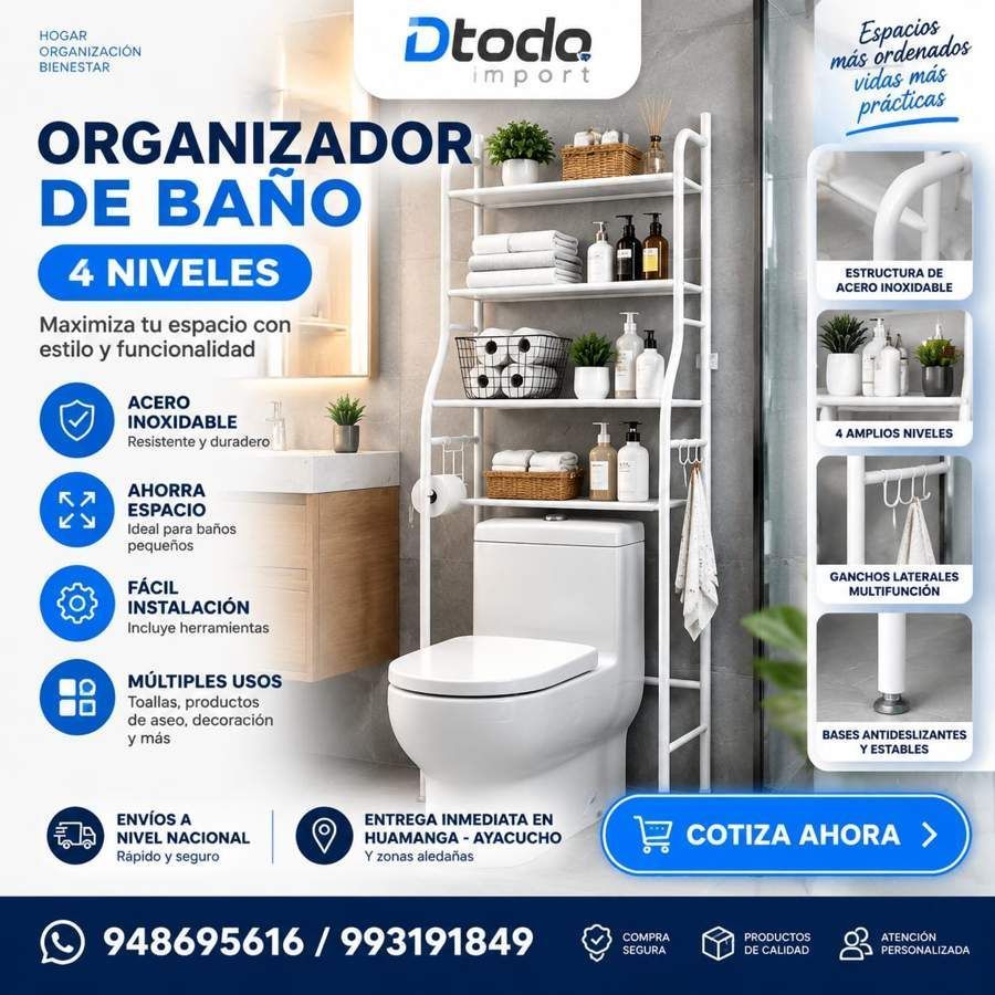 Organizador de Baño 4 Niveles