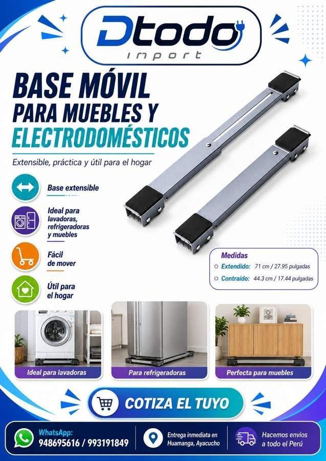 Base Móvil para Muebles y Electrodomésticos