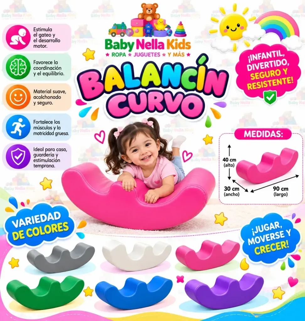 Balancín Curvo Infantil 🌈