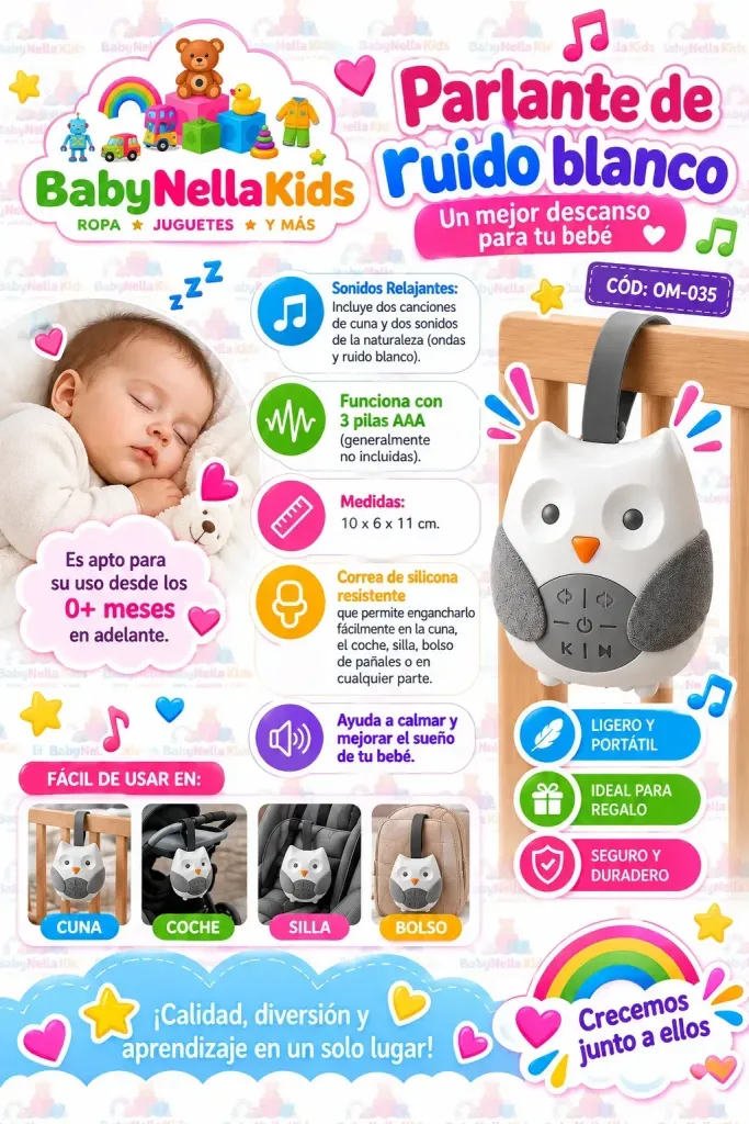 Parlante de Ruido Blanco para Bebé