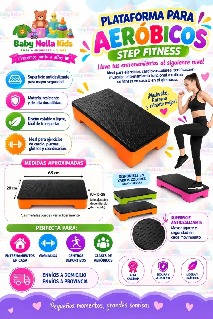 Plataforma Aeróbica Step Fitness