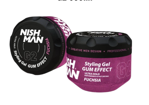 NISH MAN GEL GUM EFFECT FUCHSIA G2 300ML