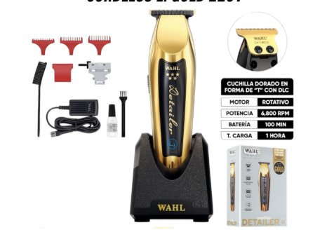 WAHL TRIMMER DETAILER CORDLESS LI GOLD 220V