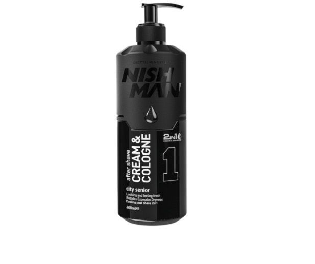 NISH MAN AFTER SHAVE CREAM & COLOGNE #1 400ML