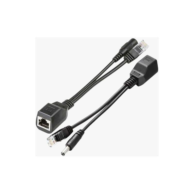 Adaptador PoE Pasivo Kit Divisor con Conector RJ45